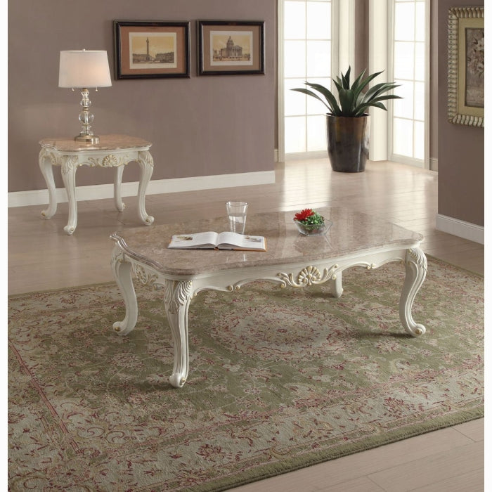 Chantelle Coffee Table W/Marble Top