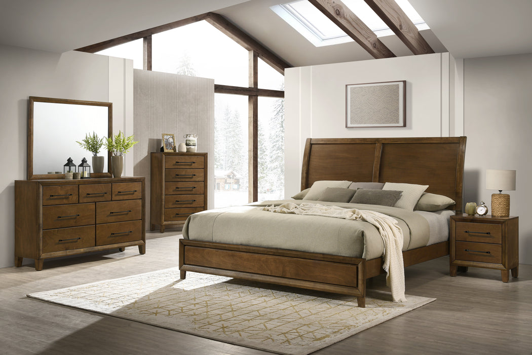 BALLARD MIRROR-WALNUT