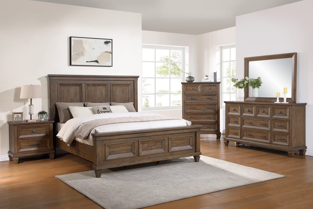 MARIANA NIGHTSTAND W/USB-VINTAGE MOCHA