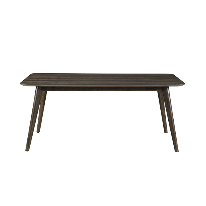 REX 72" FIXED TOP RECTANGLE DINING TABLE-WALNUT