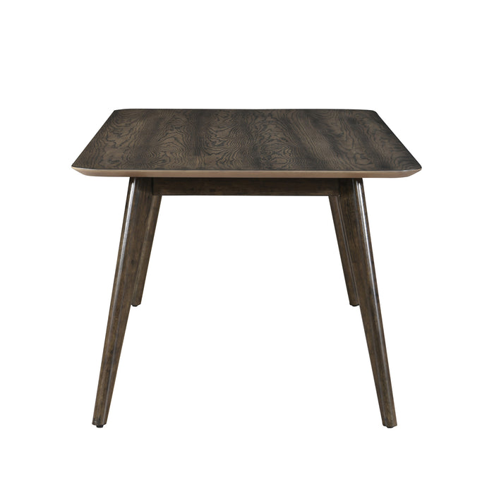 REX 72" FIXED TOP RECTANGLE DINING TABLE-WALNUT