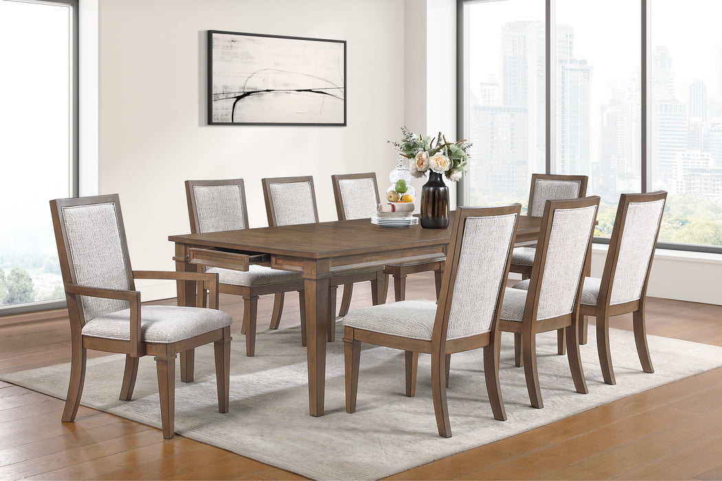MARIANA RECTANGLE DINING TABLE-VINTAGE MOCHA