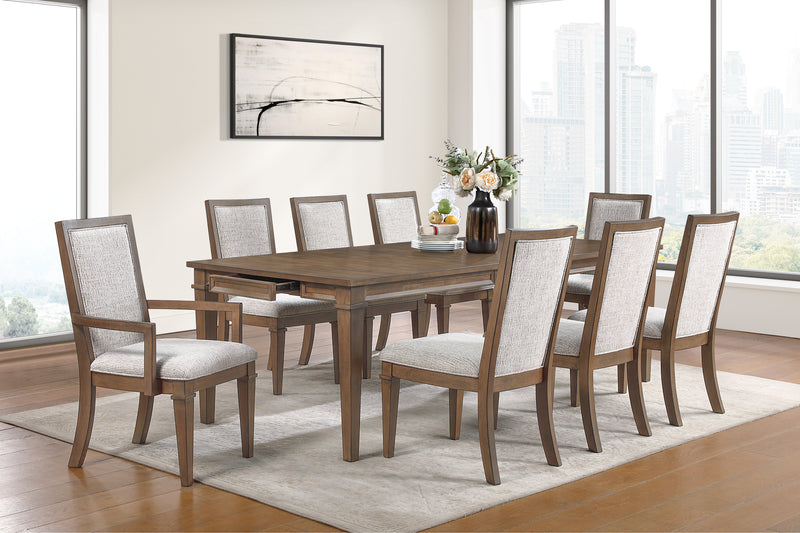 MARIANA RECTANGLE DINING TABLE-VINTAGE MOCHA
