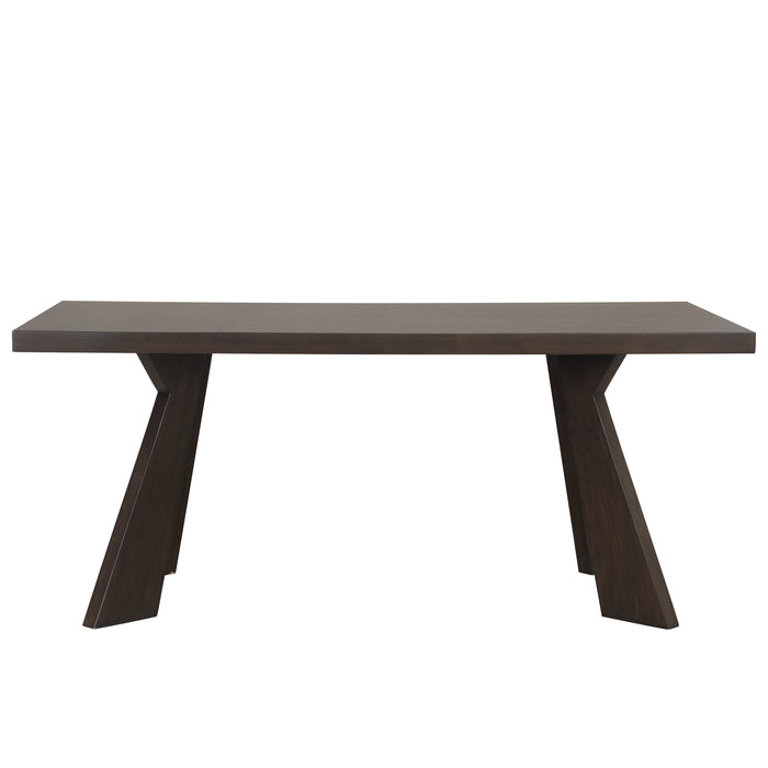 CHESTNUT RIDGE 72" DINING TABLE-BROWN