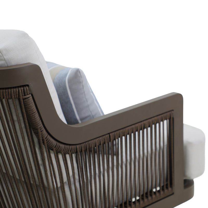 GENOVA PATIO SWIVEL CLUB CHAIR W/ACCENT PILLOW (2 PER CARTON)
