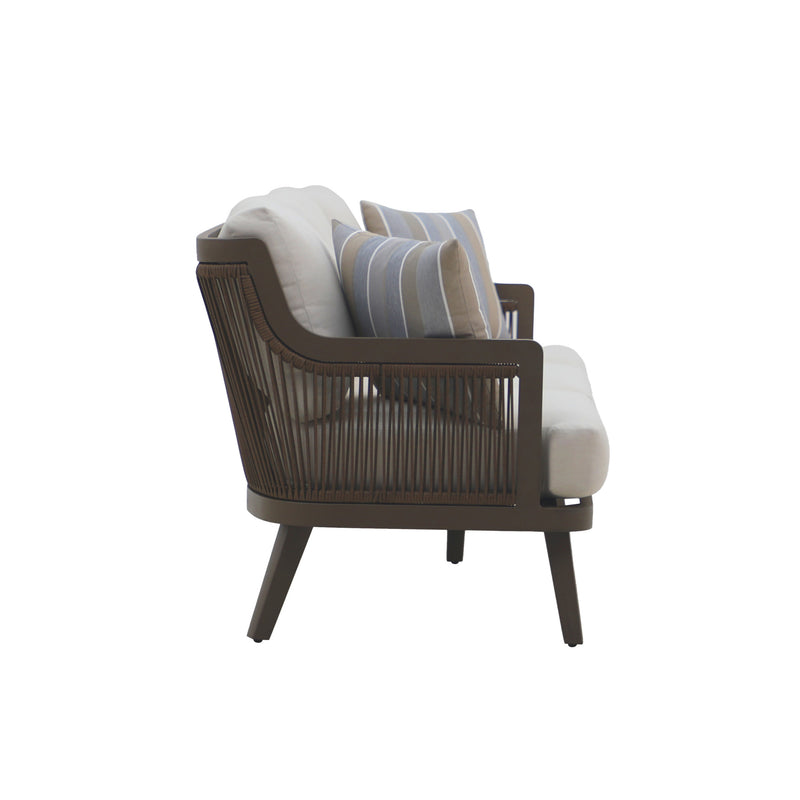 GENOVA PATIO SOFA W/TWO ACCENT PILLOWS
