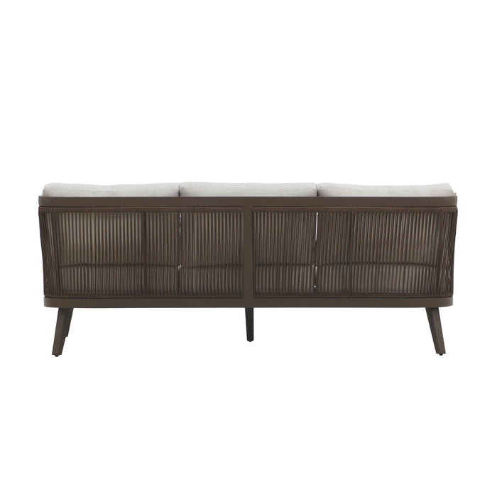 GENOVA PATIO SOFA W/TWO ACCENT PILLOWS