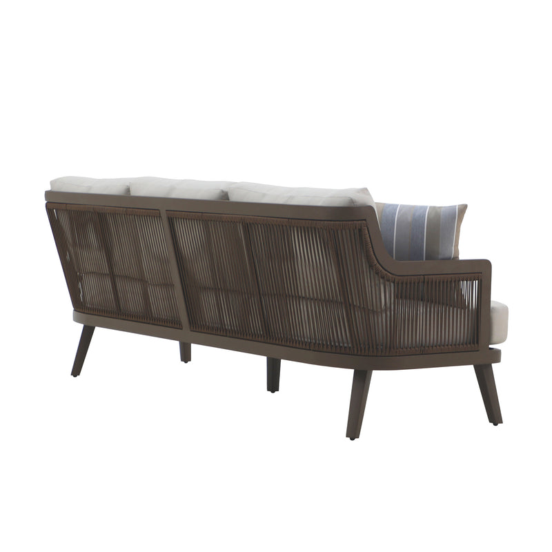 GENOVA PATIO SOFA W/TWO ACCENT PILLOWS