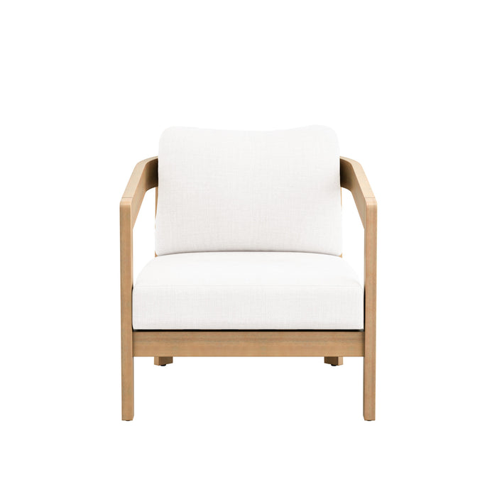 WESLEY PATIO CLUB CHAIR W/ WHITE CUSHION