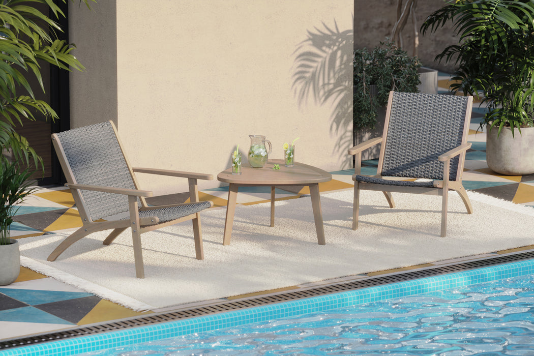 RADIUS PATIO END TABLE
