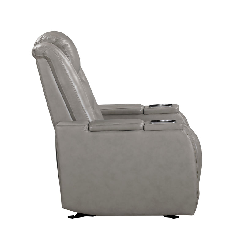 BRECKENRIDGE II GLIDER RECLINER W/ PWR FR & HR-LT GRAY
