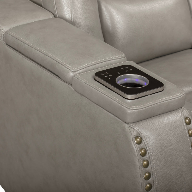 BRECKENRIDGE II GLIDER RECLINER W/ PWR FR & HR-LT GRAY