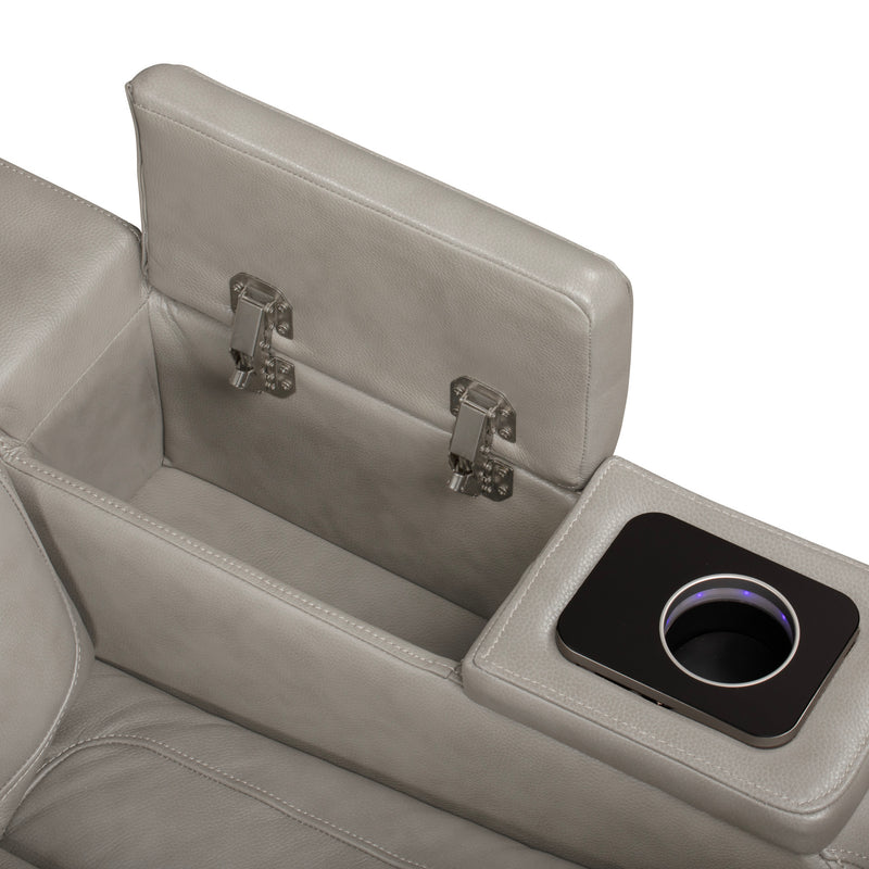 BRECKENRIDGE II GLIDER RECLINER W/ PWR FR & HR-LT GRAY