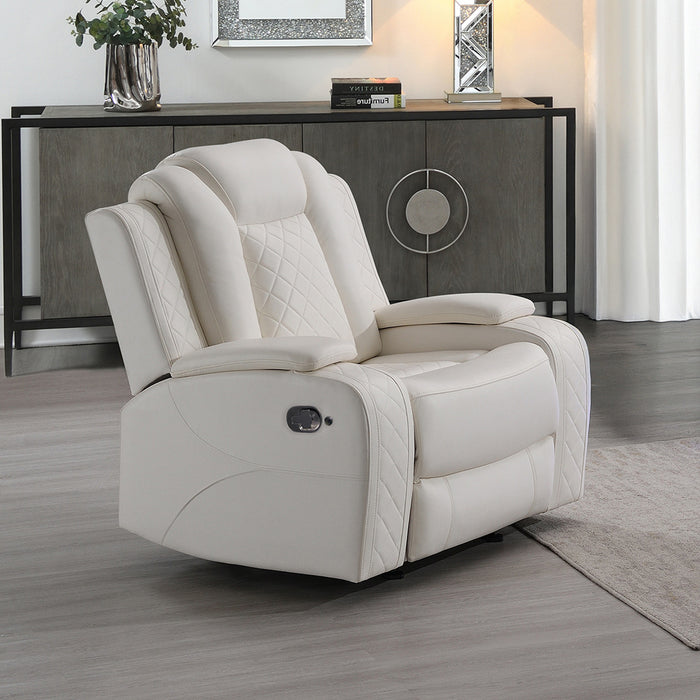 ORION II GLIDER RECLINER-WHITE
