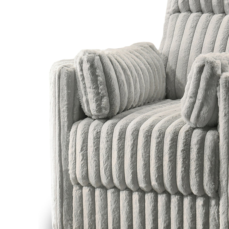 EMBRACE SWIVEL ACCENT CHAIR-GRAY