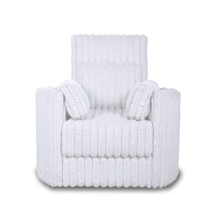 EMBRACE SWIVEL ACCENT CHAIR-WHITE