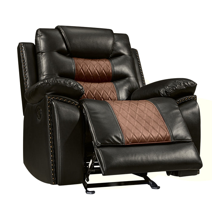 NIKKO GLIDER RECLINER-BROWN