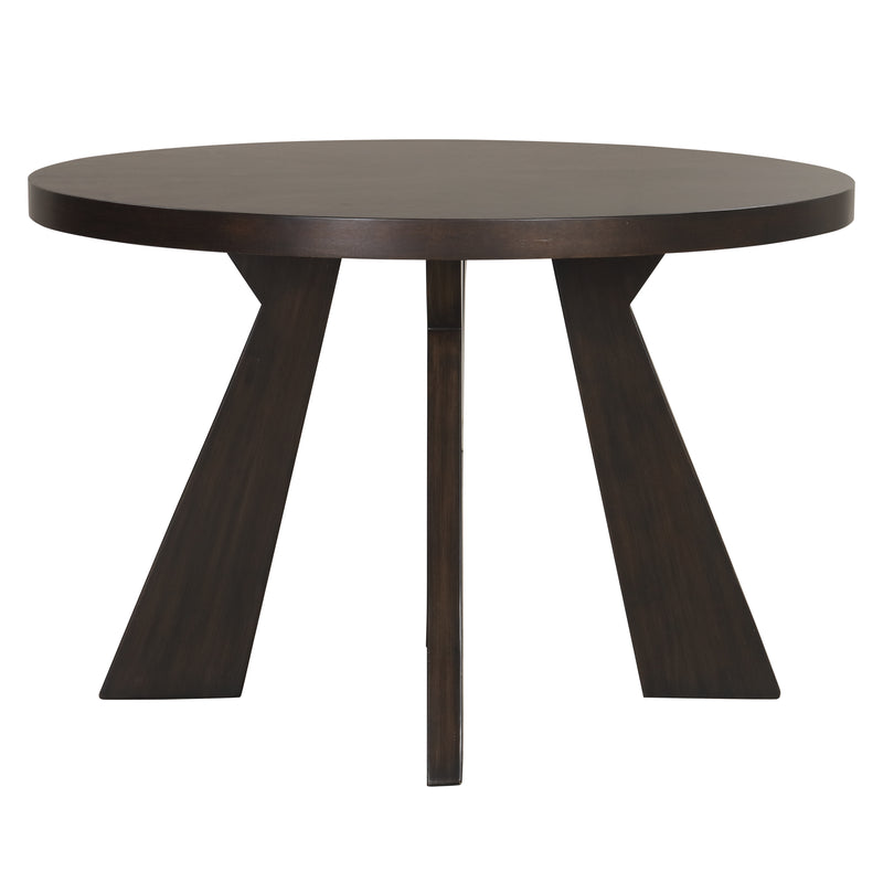 CHESTNUT RIDGE - 47" ROUND TABLE + 4 CHAIRS