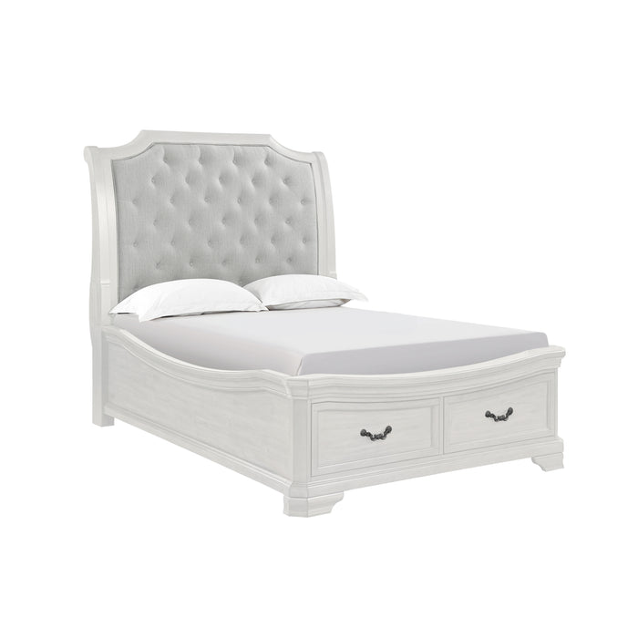 LYNDHURST WHITE - 5/0 Q BED ONLY