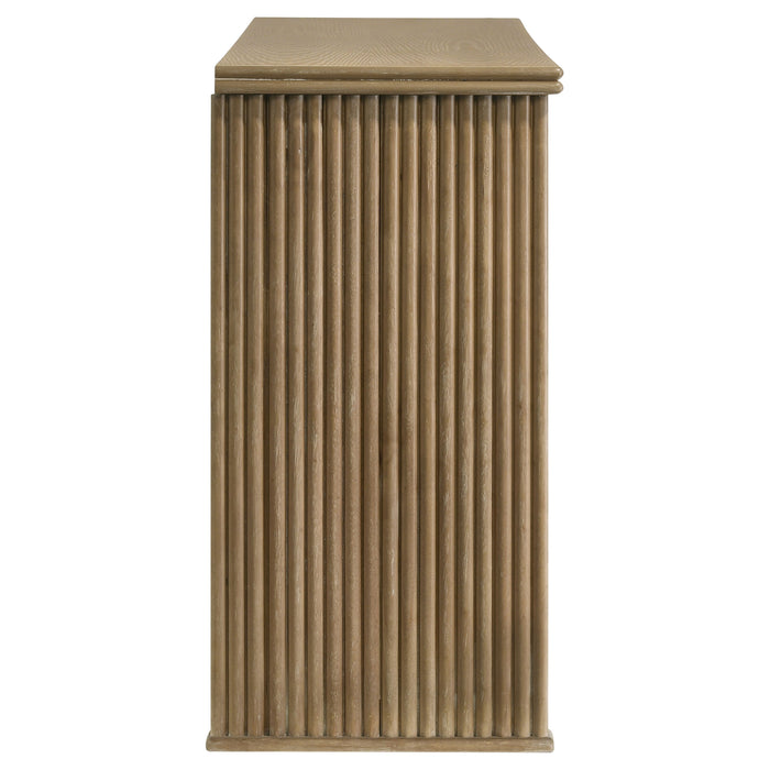 Adina 3-door 59-inch Sideboard Server Distressed Light Brown