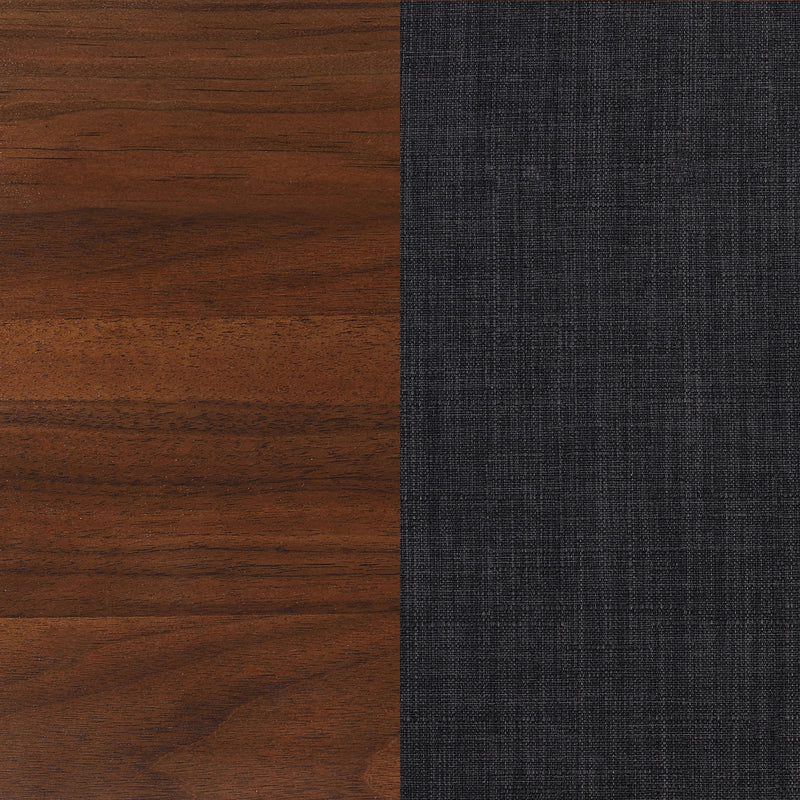 Robyn Wood Full Platform Bed Dark Walnut