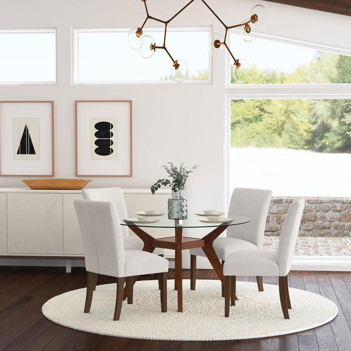 Paxton Upholstered Dining Side Chair Beige (Set of 2)