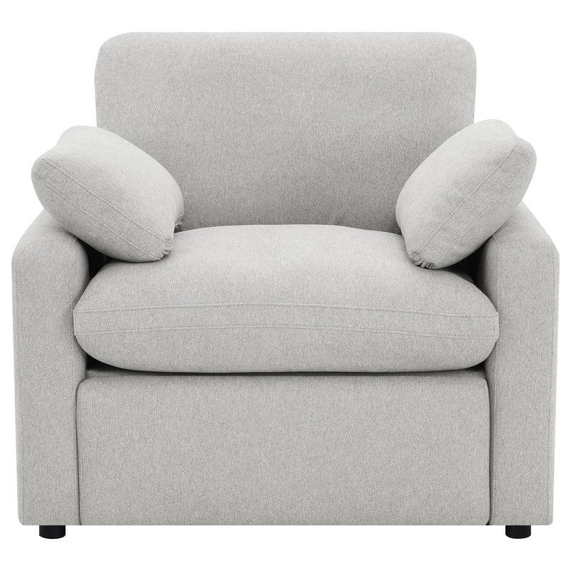 Collins Upholstered Power Recliner Chair Grey