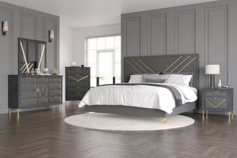 SYMMETRY 10 DRAWER DRESSER-CHARCOAL