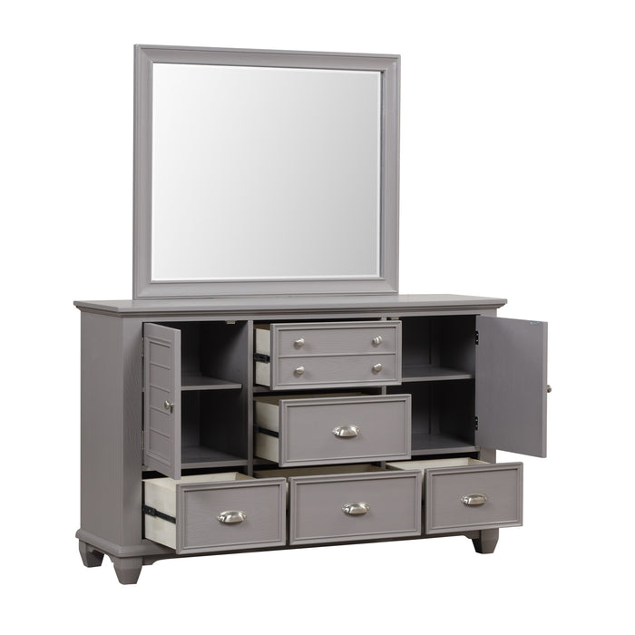 JAMESTOWN LANDSCAPE MIRROR- GRAY