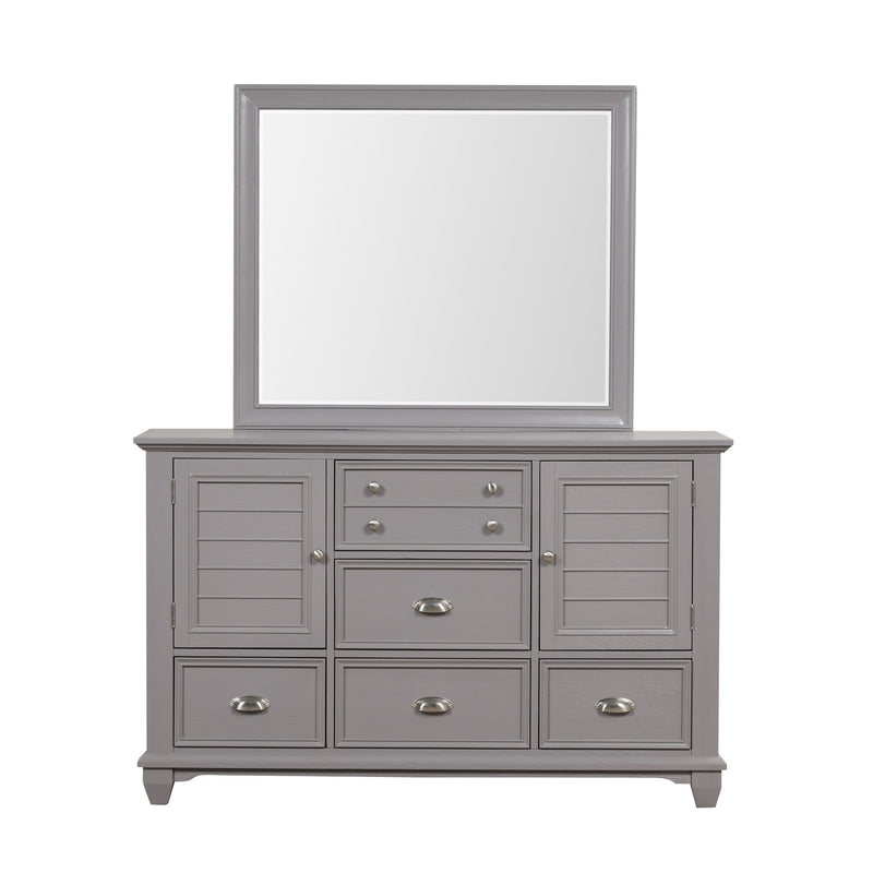 JAMESTOWN LANDSCAPE MIRROR- GRAY