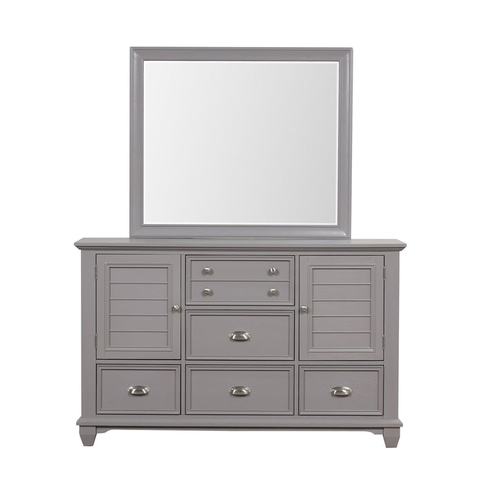 JAMESTOWN LANDSCAPE MIRROR- GRAY
