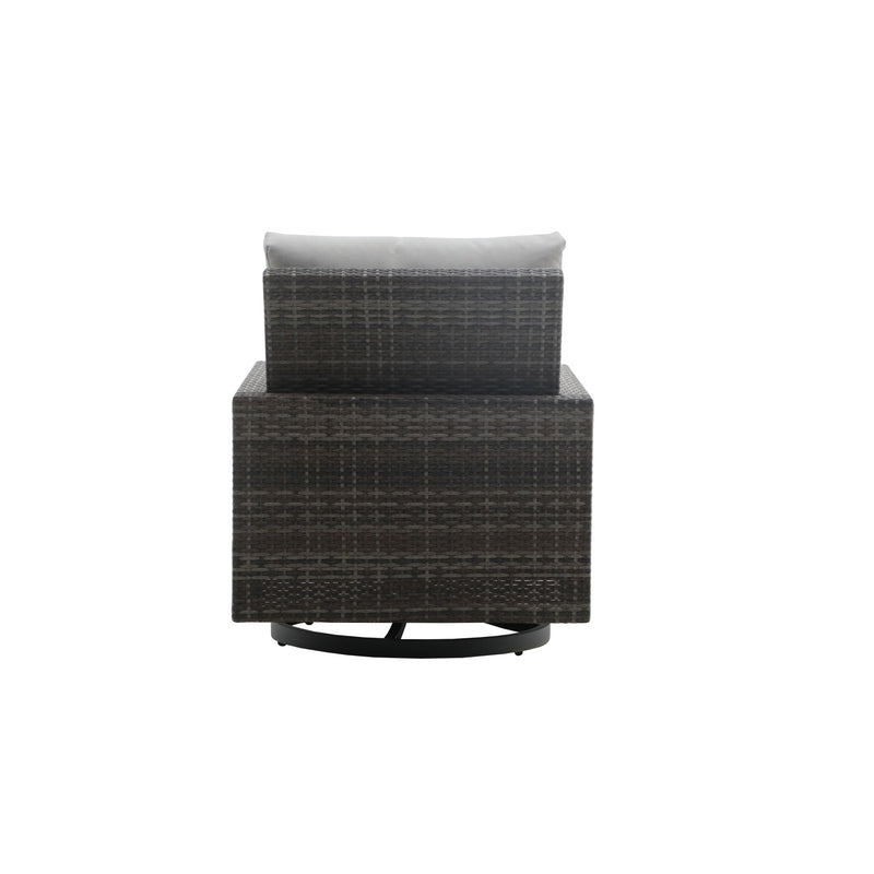 BUNGALOW PATIO SWIVEL CLUB CHAIR W/ACCENT PILLOW (2 PER CARTO