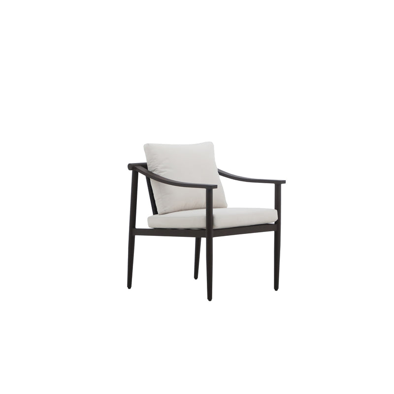 MOANA PATIO SIDE CHAIR, IVORY CUSHIONS (2 PER CARTON)