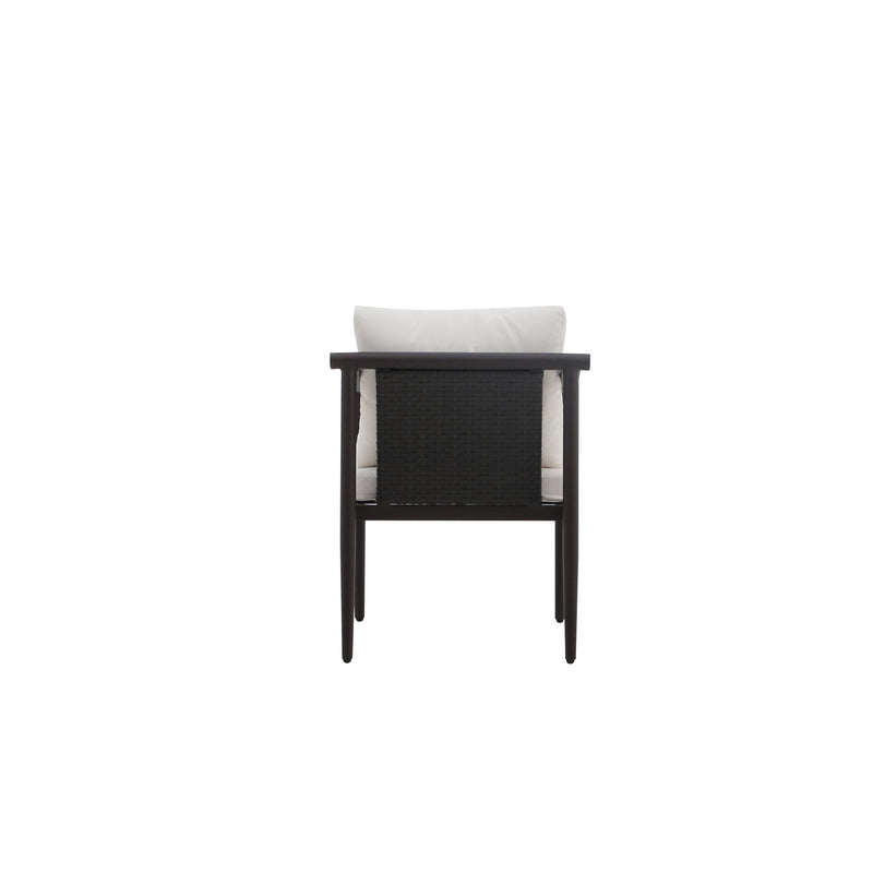 MOANA PATIO SIDE CHAIR, IVORY CUSHIONS (2 PER CARTON)
