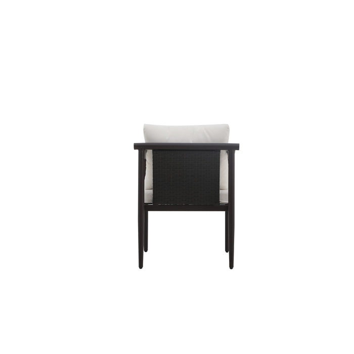 MOANA PATIO SIDE CHAIR, IVORY CUSHIONS (2 PER CARTON)