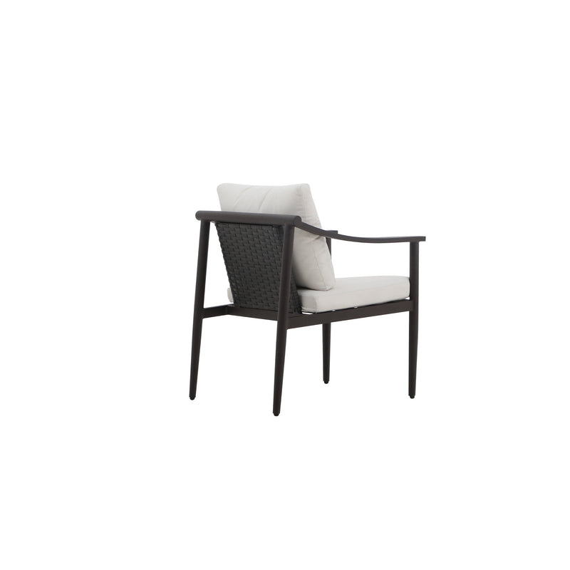 MOANA PATIO SIDE CHAIR, IVORY CUSHIONS (2 PER CARTON)
