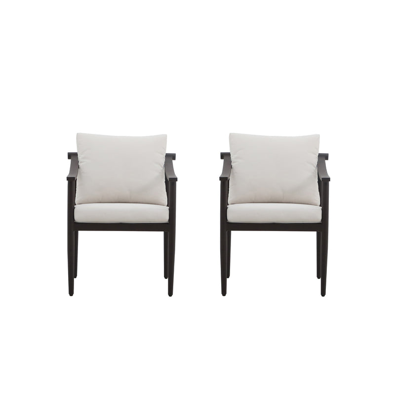MOANA PATIO SIDE CHAIR, IVORY CUSHIONS (2 PER CARTON)