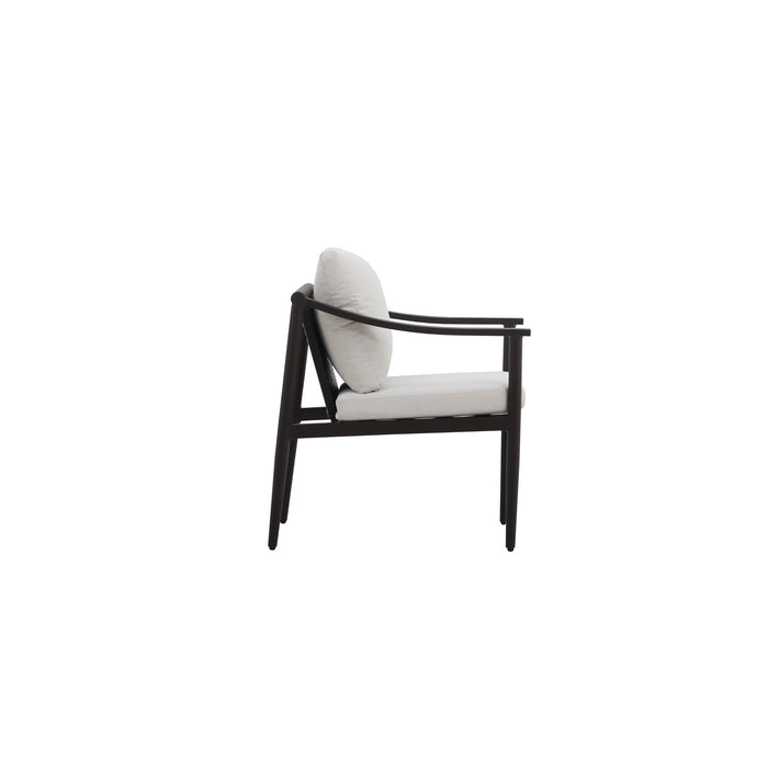 MOANA PATIO SIDE CHAIR, IVORY CUSHIONS (2 PER CARTON)