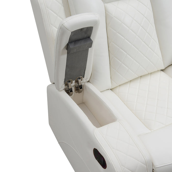 ORION II GLIDER RECLINER-WHITE