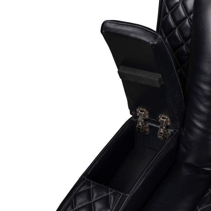 ORION II  LAF SOFA W/DUAL RECLINER-BLACK