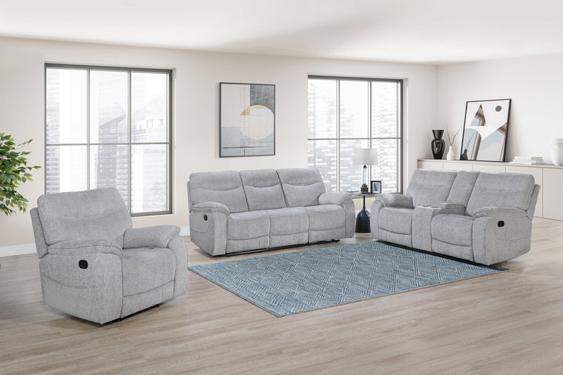 CHABLIS GLIDER RECLINER W/HEAT & MASSAGE-MIST GRAY