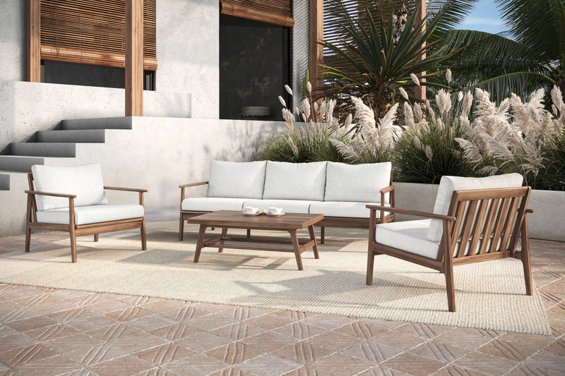 ASHTON OUTDOOR - 4PCS SET (SOFA,2CH,COFFEE TABLE) - NATURAL