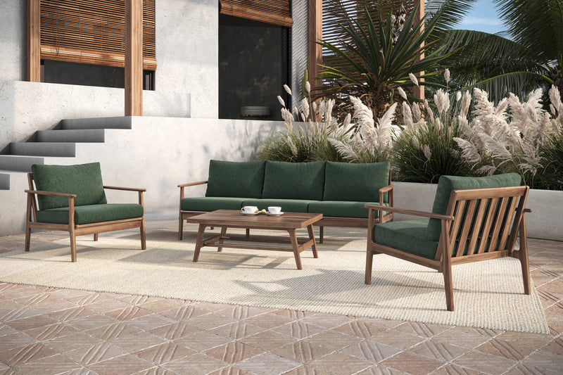 ASHTON OUTDOOR - 4PCS SET (SOFA,2CH,COFFEE TABLE) - MOSS
