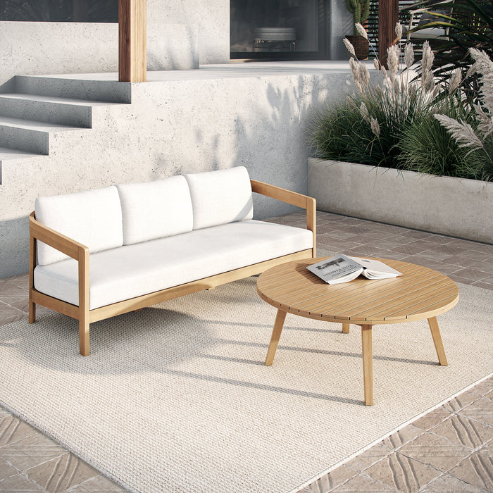 WESLEY OUTDOOR - 2 PCS (SOFA,COFFEE TABLE) - WHITE