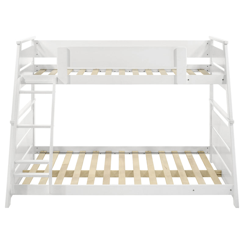 Holden Wood Veneer Twin Over Full Bunk Bed White