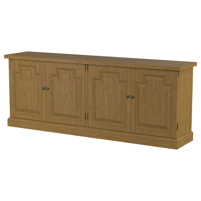 Florence 4-door Dining Sideboard Buffet Cabinet Rustic Honey