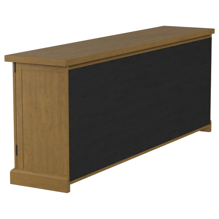 Florence 4-door Dining Sideboard Buffet Cabinet Rustic Honey