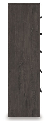 Cómoda de cinco cajones Prendonea