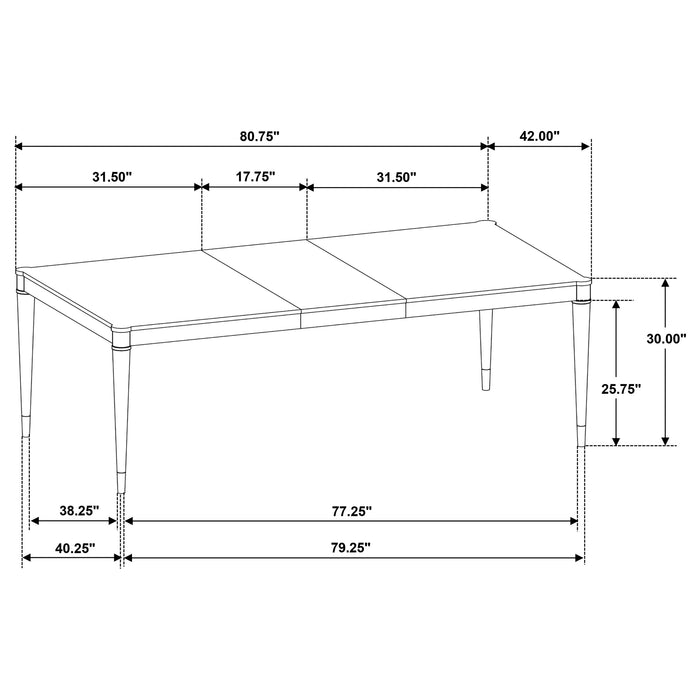 Reseda 8-piece Dining Set With Sideboard Ash Brown