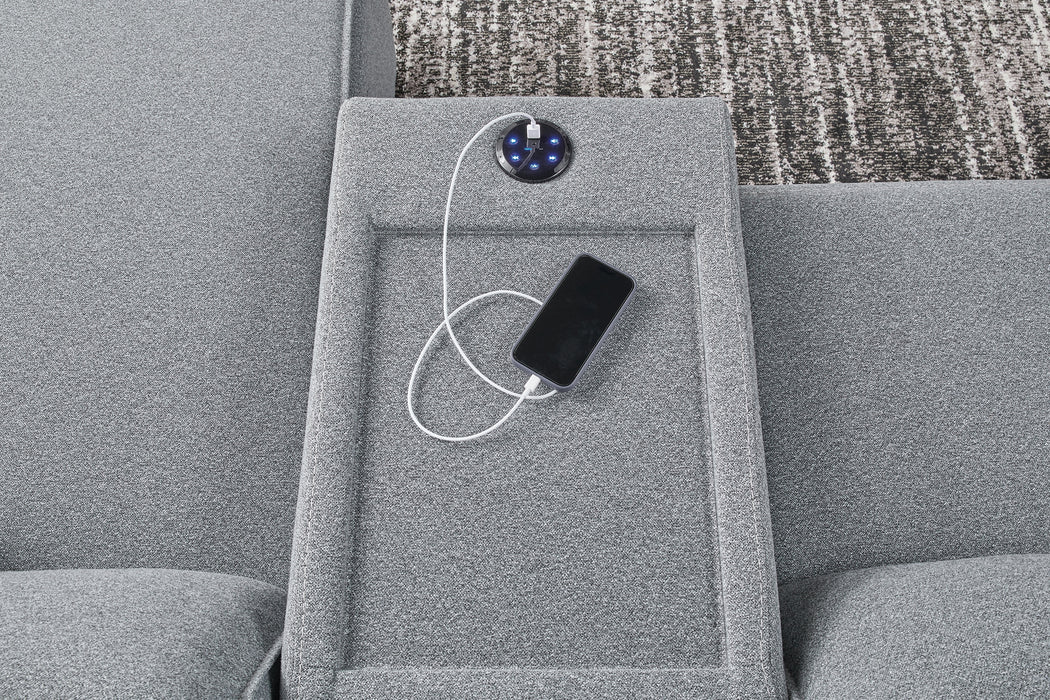 Modmax II 7-Piece Power Reclining Sectional with Chaise and Audio Consoles